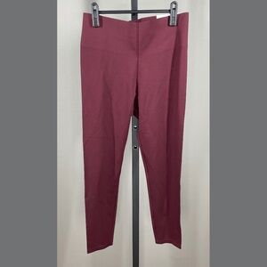 NEW Loft Pants Womens Small petite red skinny leggings preppy casual classic